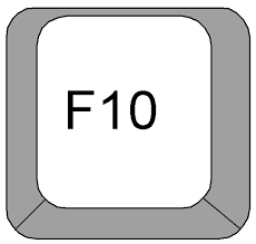 клавиша f10