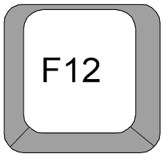 клавиша f12