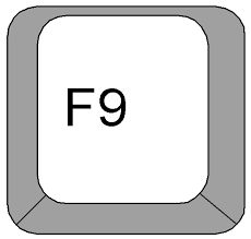 клавиша f9